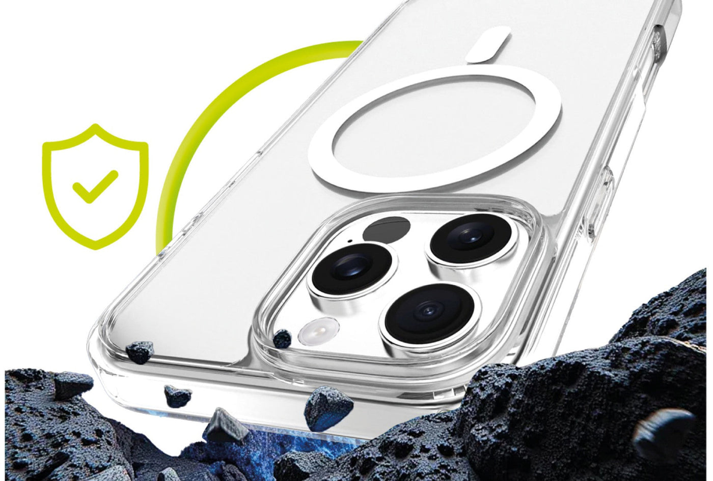Pouzdro Easy Hybrid MagSafe pro iPhone 16, Čirá
