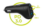 Autonabíječka 100W CA25 - 2x USB-C + USB-A