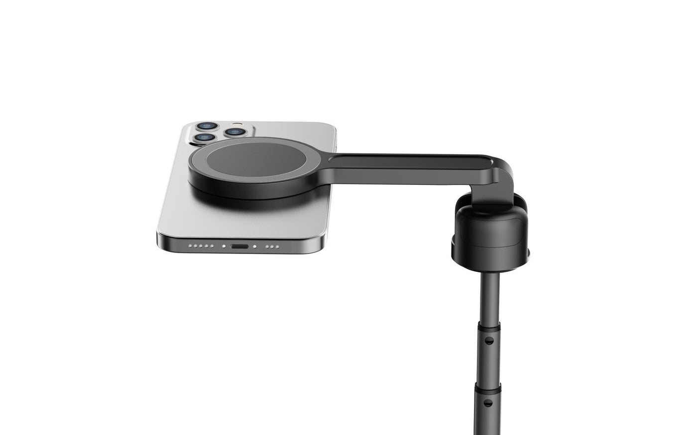 Magnetická selfie tyč s tripodem MagSafe S2, Bluetooth, Černá