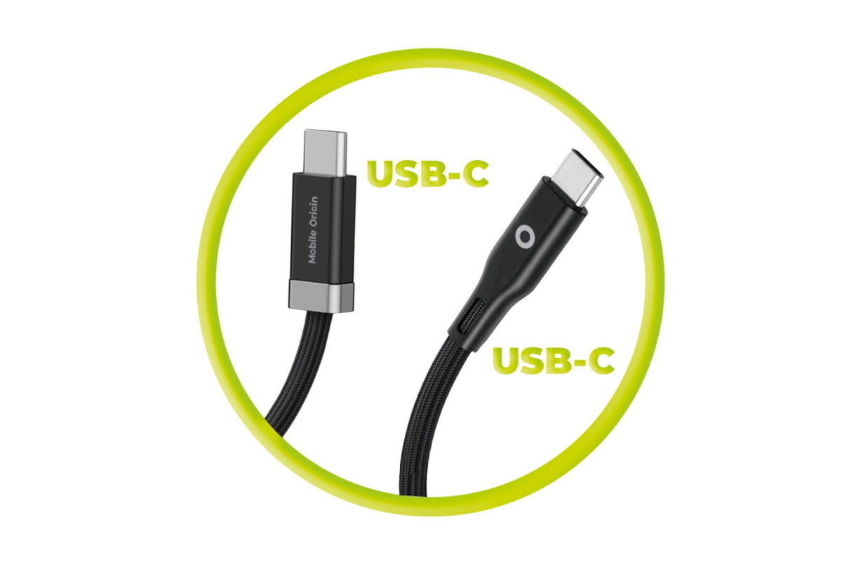 Magnetický kabel StayCable USB-C na USB-C CB6, 60W, 480 Mb/s, 1,5 m, Černá