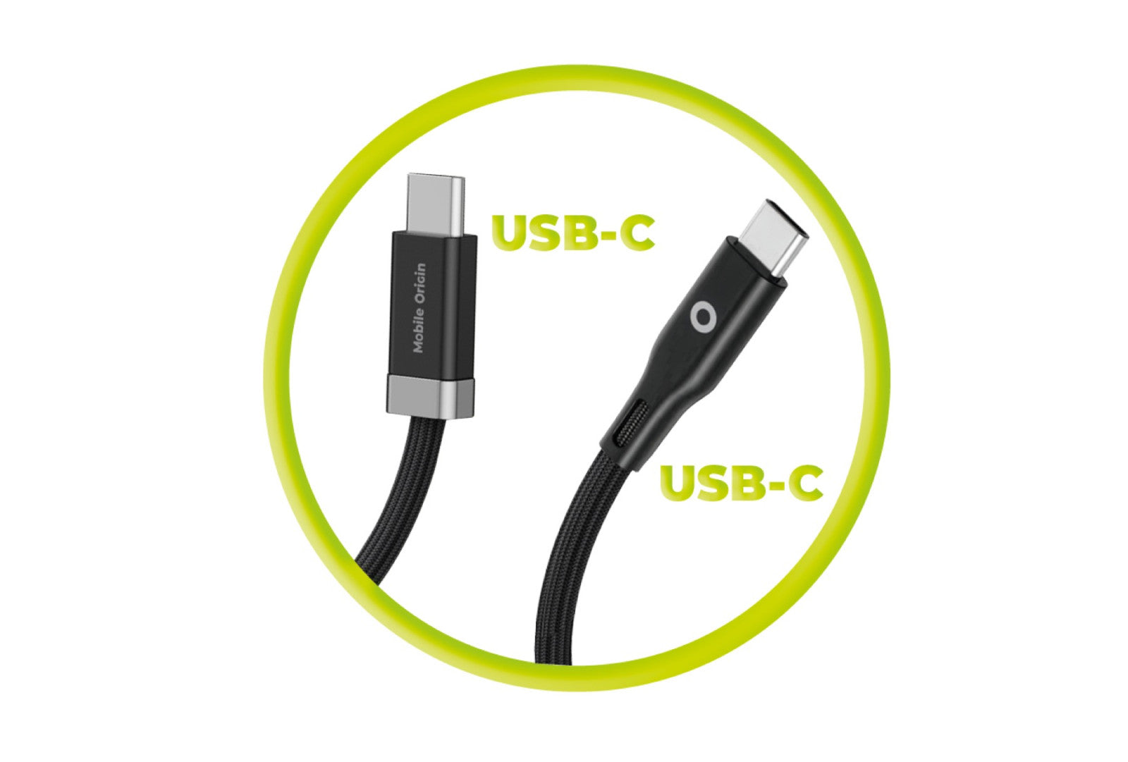 60W StayCable Cable with Magnetic Holder, USB-C to USB-C, 1.5 m, CB6
