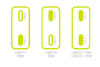 GaN nabíječka tenká 30W TÜV MO18 – duální USB‑C
