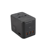 Cestovní Adaptér GaN 67W PW5 EU/UK/US/AUS, 3x USB-C + USB-A