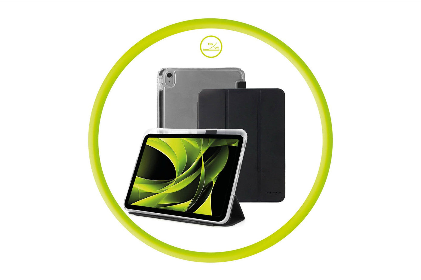 Easy Tablet Case Black/Transparent for iPad Air 11" M2 2024 / iPad Air 11" M3 2025 / iPad Air 11" M4 2026