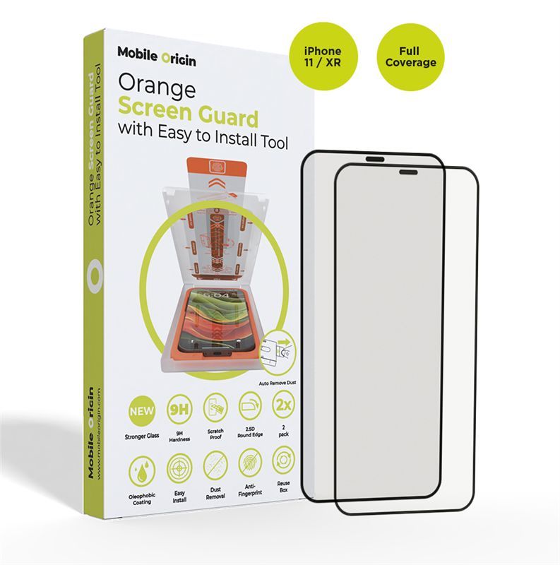 Screen Protector with Easy Installation, 2 pcs, for iPhone 11 / iPhone XR