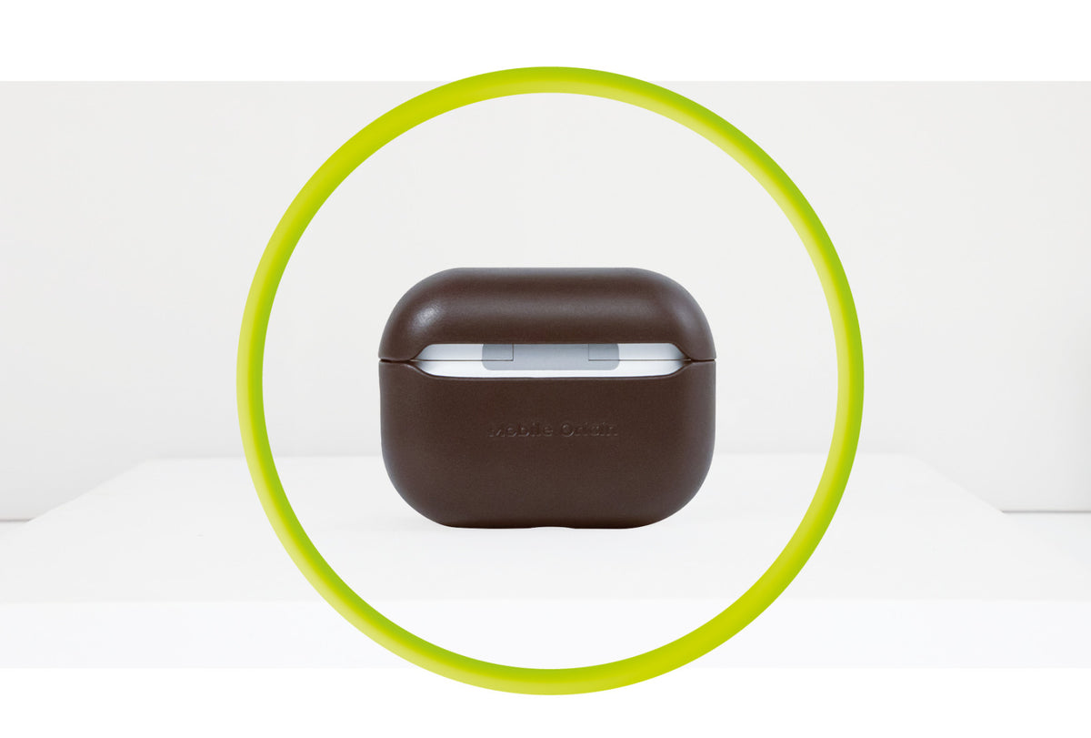 Kožené puzdro pre AirPods Pro 2, Hnedá