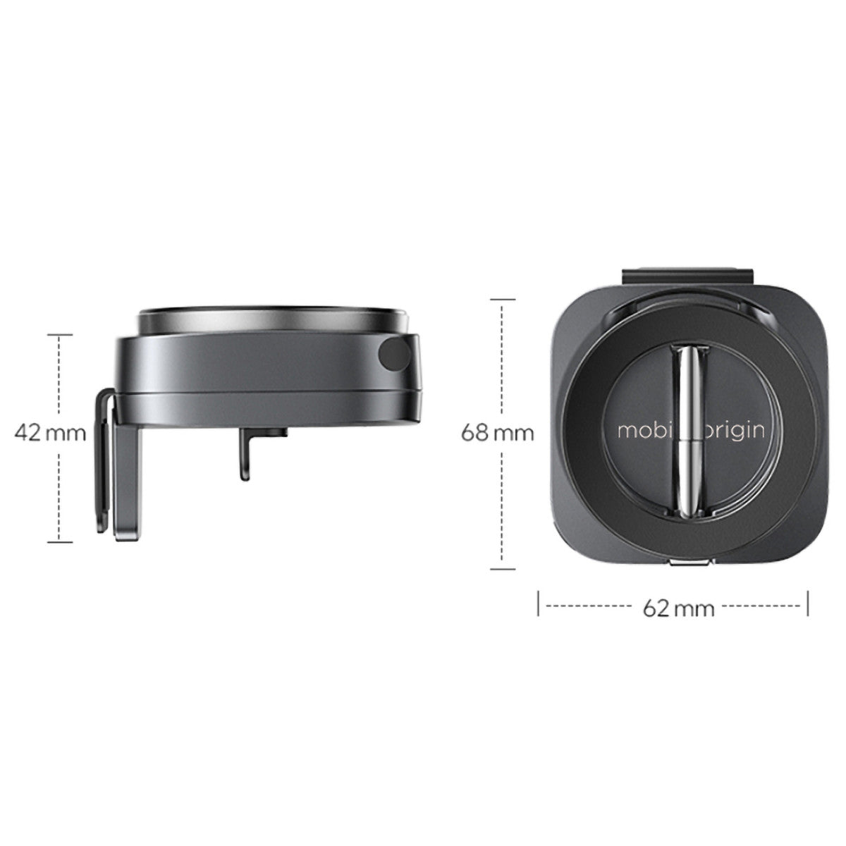 Travel Magnetic Holder 360°, Black