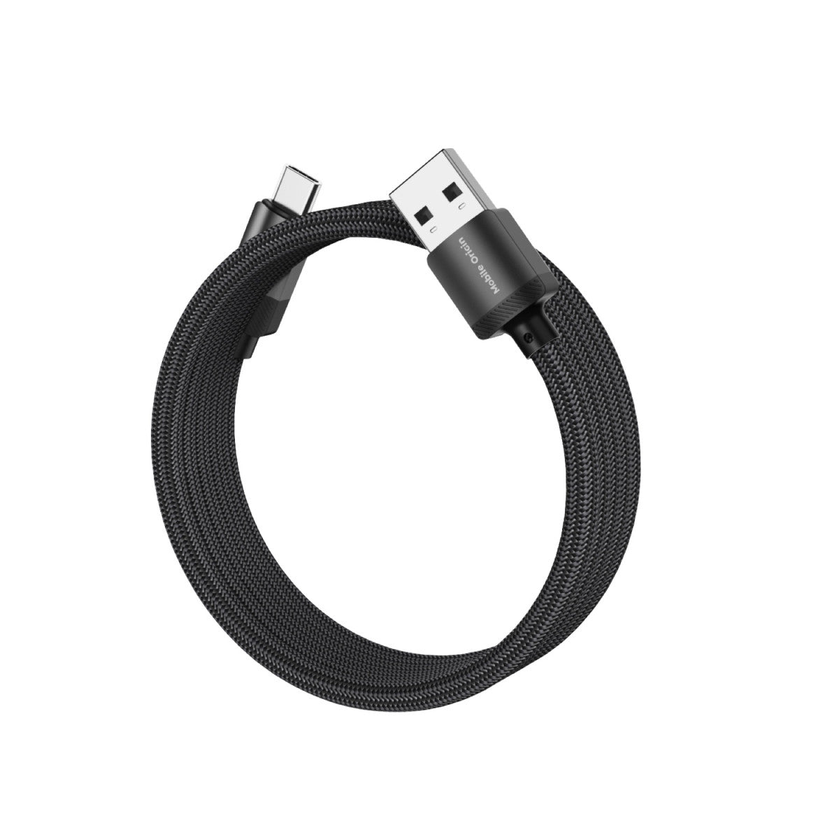 Magnetický kábel USB-A na USB-C MC2, 27W, 480 Mb/s, 1 m, Čierna