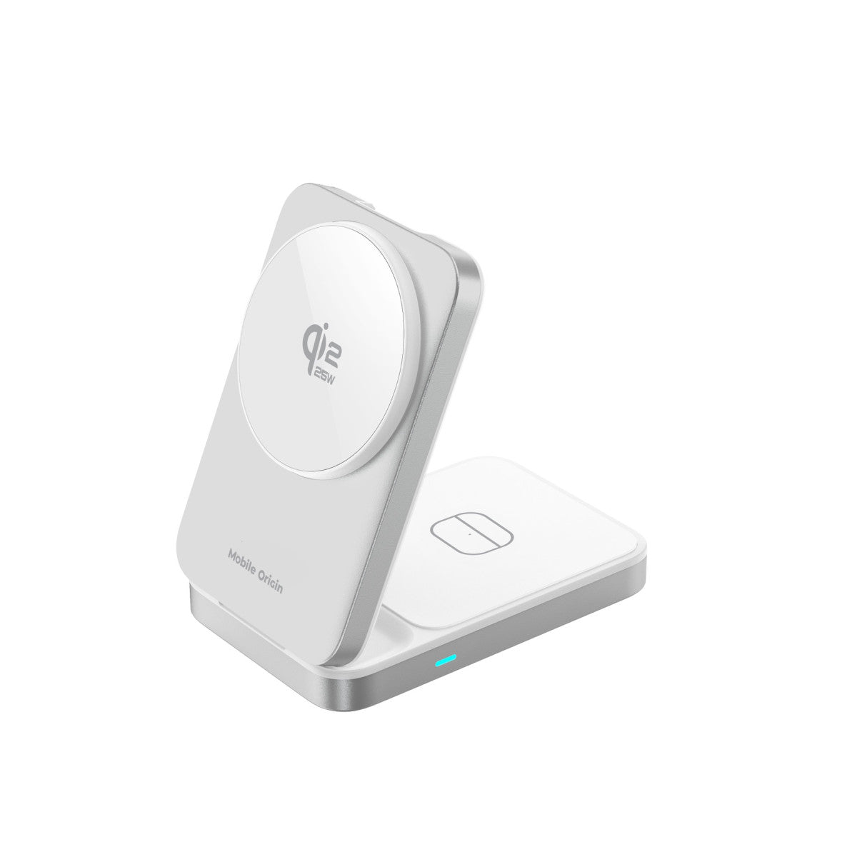 Foldable Charger 3-in-1 MagSafe PW35, Qi2 25W, Silver