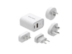 GaN cestovní nabíječka 30W MO14 – EU / USA / UK / AUS