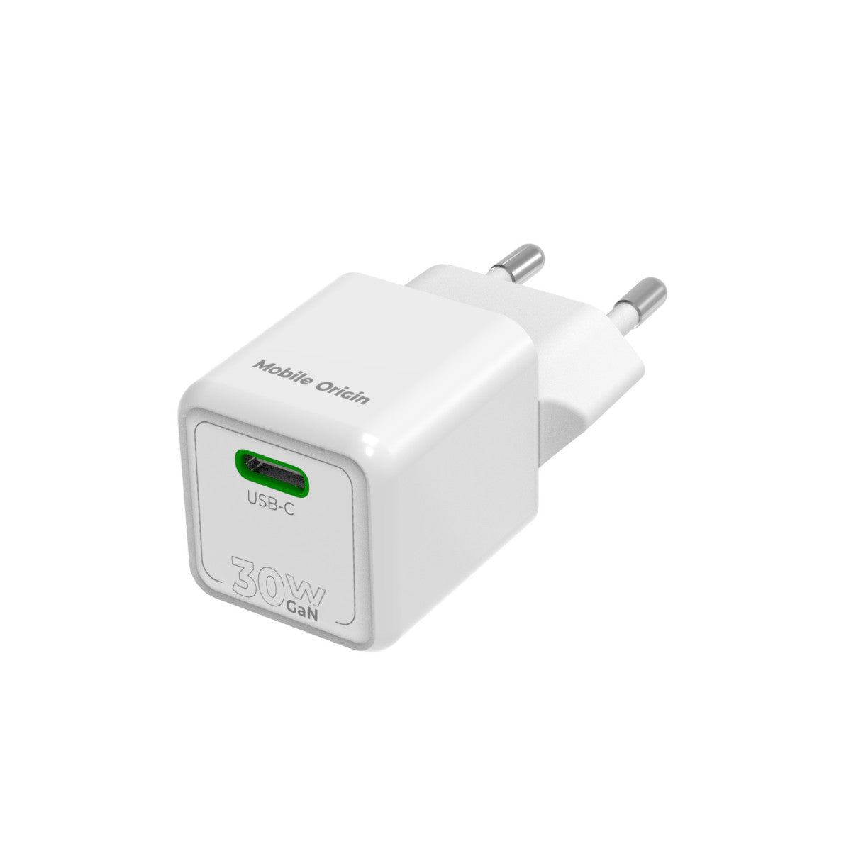 Mini GaN Wall Charger USB-C PW23, 30W, White