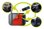 Autonabíječka 75W 5in1 CA23 - 2x USB-C + USB-A Port, 2x USB-C Kabel