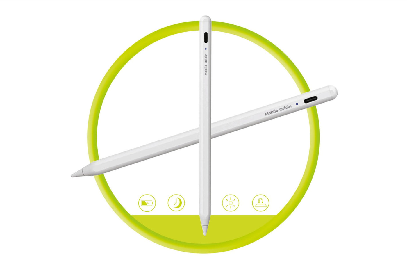 Aktivní stylus pero PE1, USB-C, Bílá
