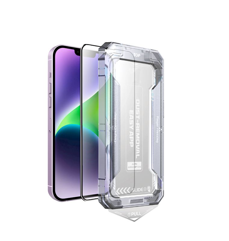 Ochranné sklo se snadnou instalací, pro iPhone 14 / iPhone 13 / iPhone 13 Pro / iPhone 16e / iPhone 17e